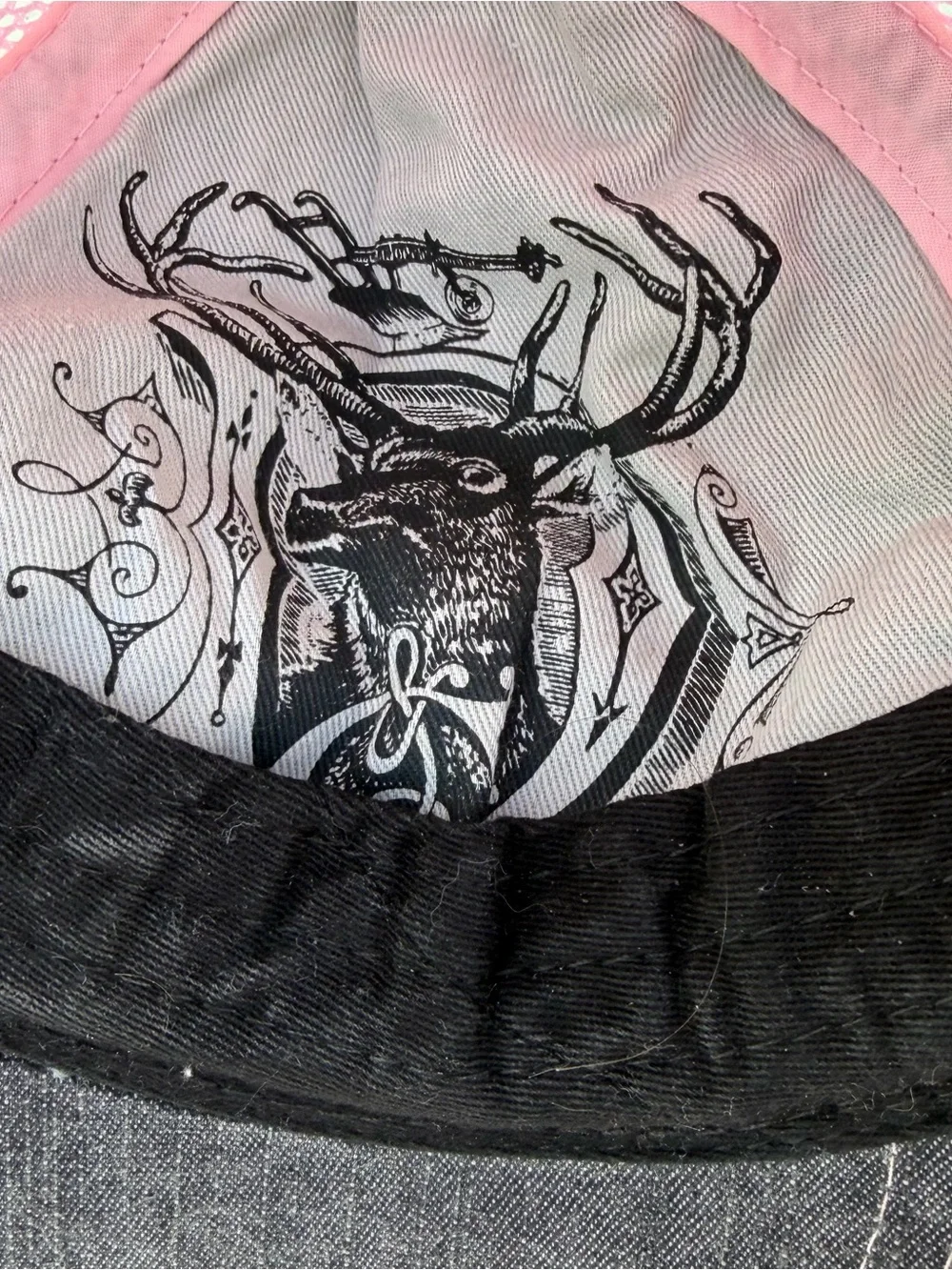 John Deere Pink & Black Women's Mesh Trucker Hat